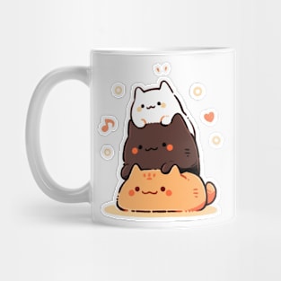 Stacked cats Mug